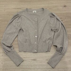 Wilfred cropped puff sleeve cardigan